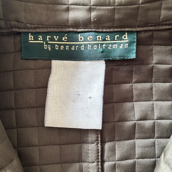 Vintage Harve Benard green quilted button up jacket est. size small - Picture 16 of 16